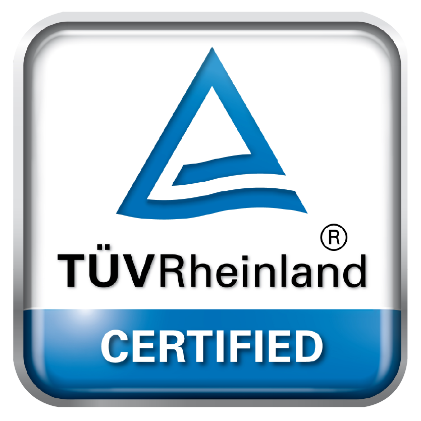 TÜV Rheinland Certified